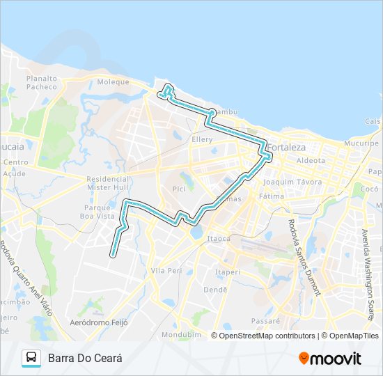 754 GRANJA LISBOA / GOIABEIRAS bus Line Map