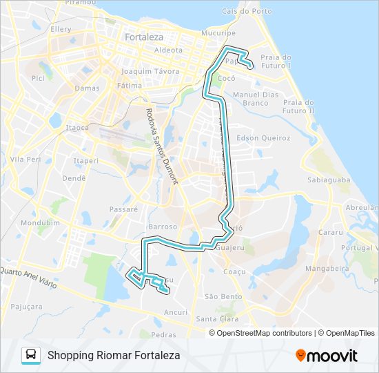 712 CONJUNTO PALMEIRAS / PAPICU Bus Line Map