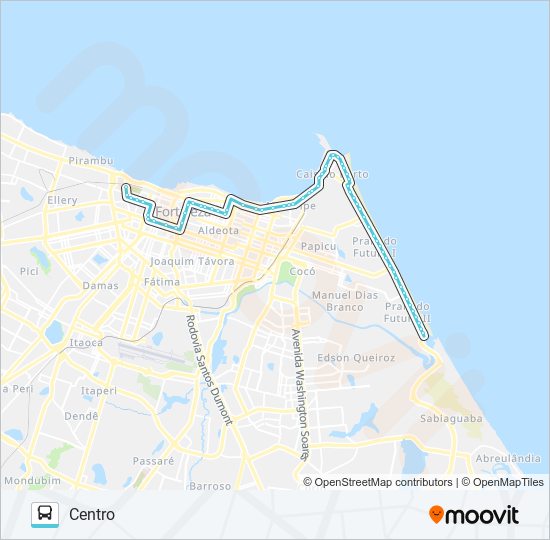 Mapa de 752 CAÇA E PESCA / CENTRO de autobús