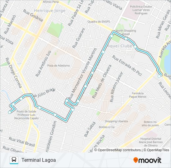 348 AV. LINEU MACHADO / LAGOA / SP2 bus Line Map