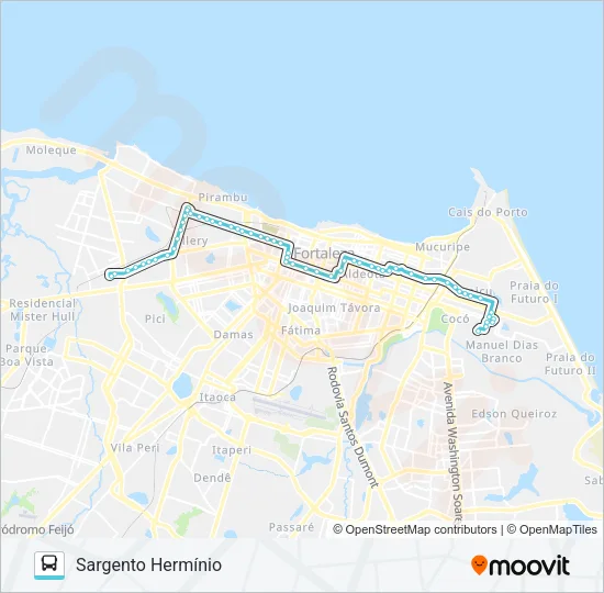 753 CIDADE 2000 / SARGENTO HERMINIO Bus Line Map