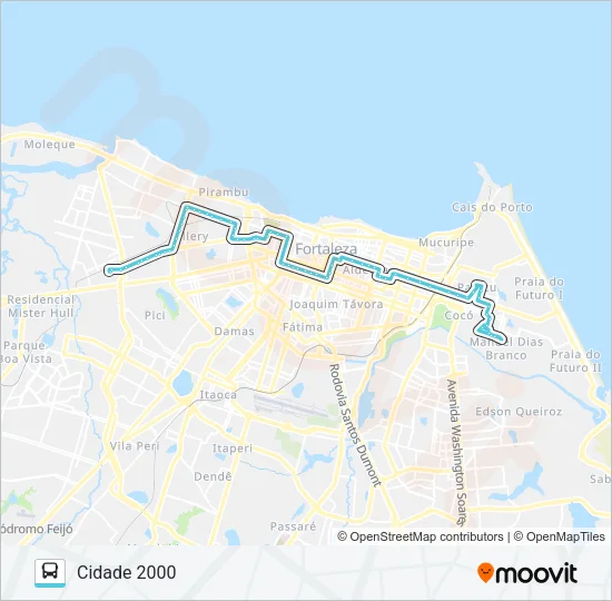 753 CIDADE 2000 / SARGENTO HERMINIO Bus Line Map
