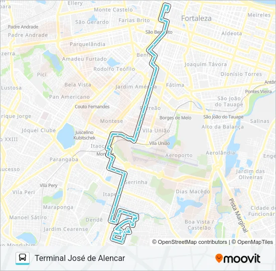 405 PARQUE DOIS IRMÃOS / EXPEDICIONÁRIOS / CENTRO Bus Line Map