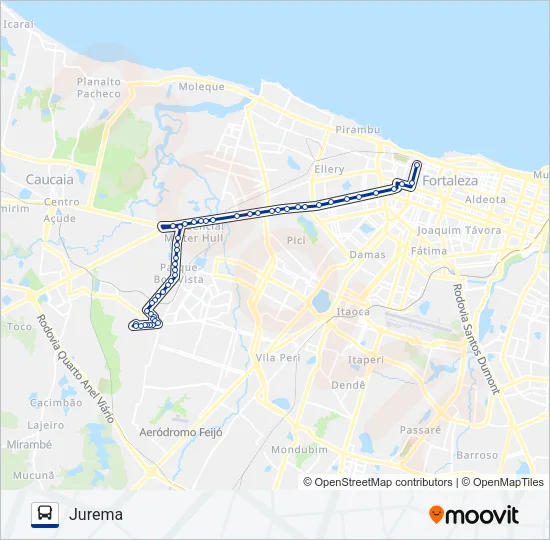 207 JUREMA Bus Line Map