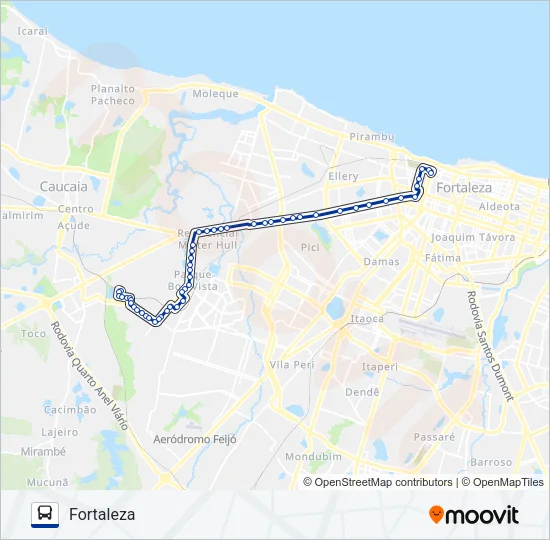 206 ARATURI Bus Line Map
