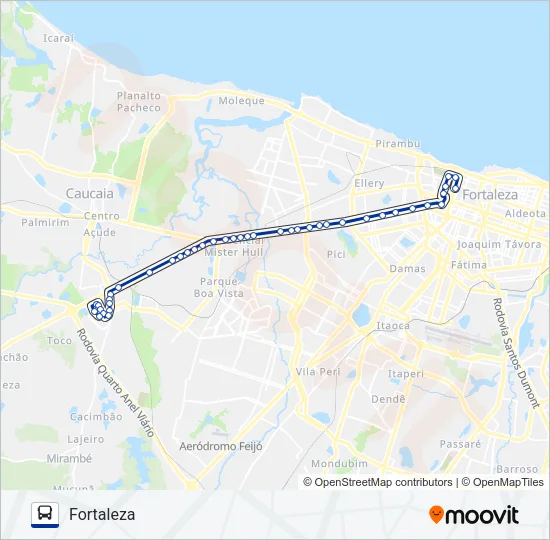 201 METRÓPOLE 1 Bus Line Map