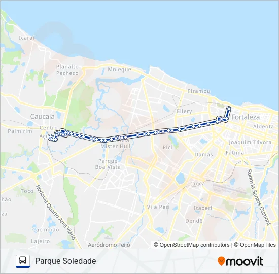 106 PARQUE SOLEDADE Bus Line Map
