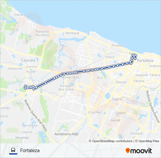 203 CONJUNTO METROPOLITANO Bus Line Map