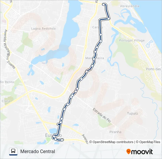 52 BELA FONTE / COQUEIRINHO Bus Line Map