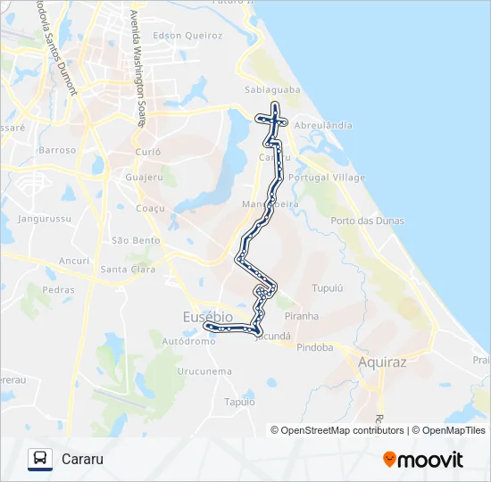 52 BELA FONTE / COQUEIRINHO Bus Line Map