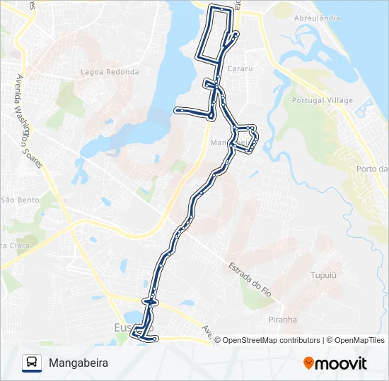 44 MANGABEIRA Bus Line Map