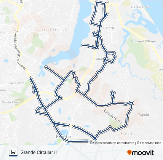 46 GRANDE CIRCULAR Bus Line Map