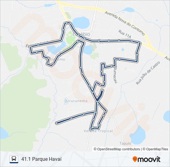 Mapa de 41 CIRCULAR CENTRAL de autobús