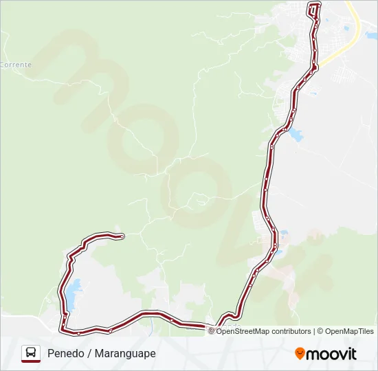 03MG PENEDO / JARDIM Bus Line Map