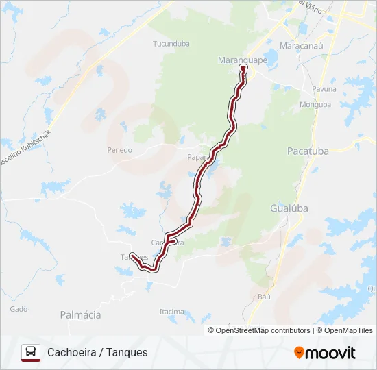 08MG TANQUES Bus Line Map