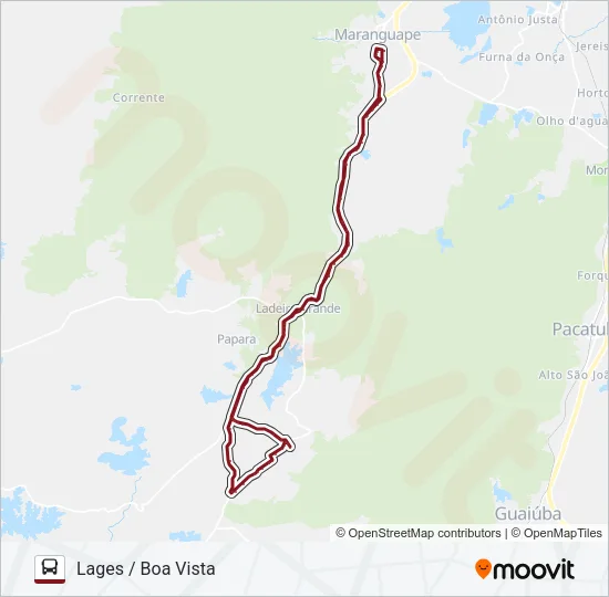 01MG LAGES Bus Line Map