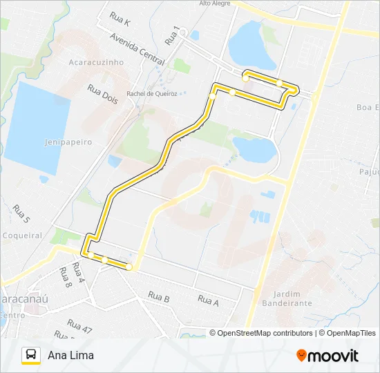 016 ANA LIMA / IFCE Bus Line Map