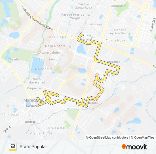 010 INDUSTRIAL / SHOPPING VIA BANDEIRANTES Bus Line Map