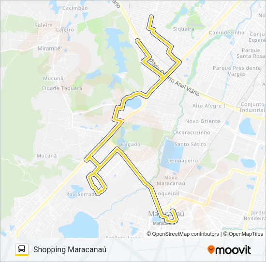 008 JARDIM JATOBÁ Bus Line Map