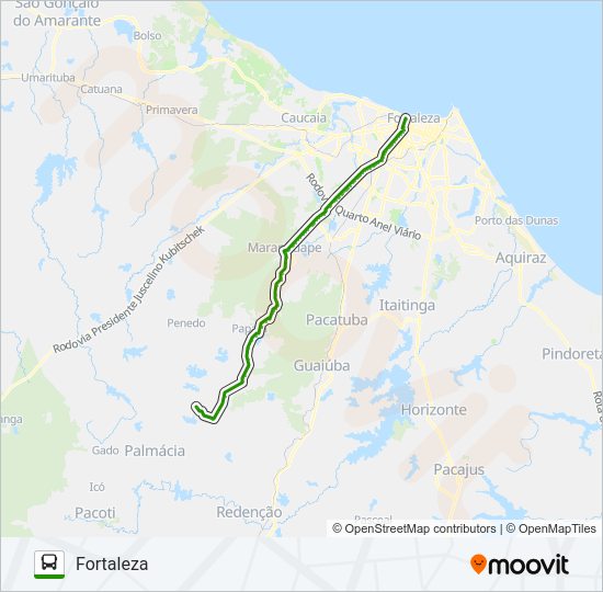 32303 FORTALEZA / TANQUES bus Line Map