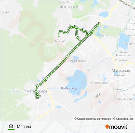 32503 MARANGUAPE / MUCUNÃ Bus Line Map