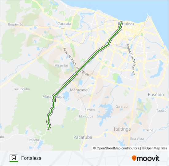 Mapa de 32302 FORTALEZA / SAPUPARA de autobús