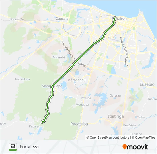 32302 FORTALEZA / SAPUPARA Bus Line Map