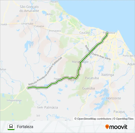 32305 ITAPEBUSSU / FORTALEZA Bus Line Map