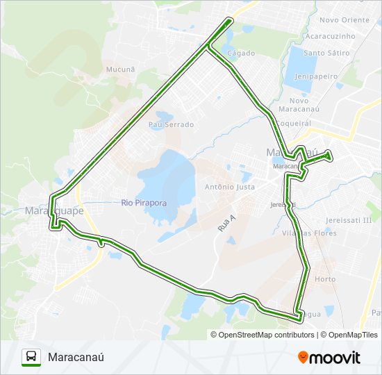 32504 MARANGUAPE / MARACANAÚ bus Line Map