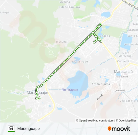 32505 MARANGUAPE / PARQUE LUZARDO VIANA Bus Line Map