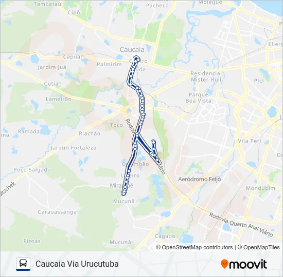 009 MIRAMBÉ VIA INTEGRAÇÃO (MUNICIPAL) Bus Line Map