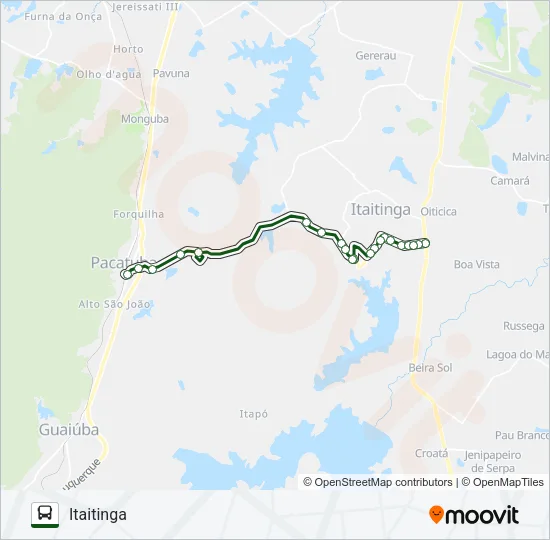 04 PACATUBA / ITAITINGA Bus Line Map