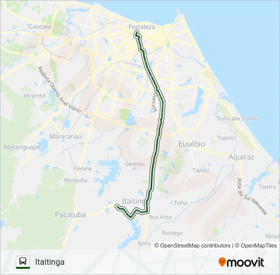 43103 ITAITINGA / FORTALEZA Bus Line Map