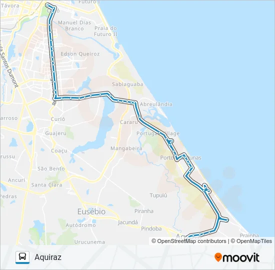 44101 IGUATEMI / AQUIRAZ / VIA BEACH PARK Bus Line Map