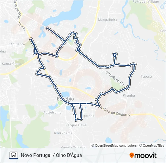 43 OLHO D'ÁGUA Bus Line Map