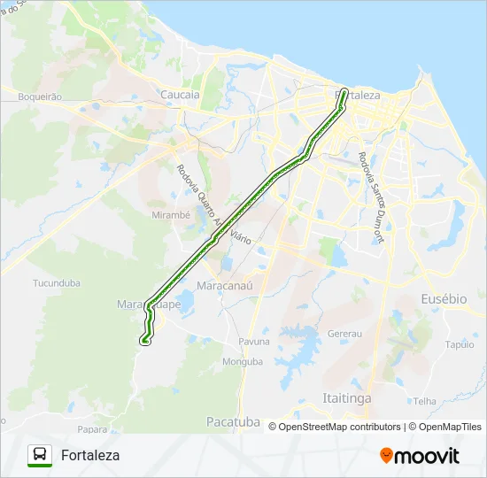 32308 MARANGUAPE / FORTALEZA VIA IFCE Bus Line Map