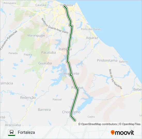 33102 FORTALEZA / CHOROZINHO Bus Line Map