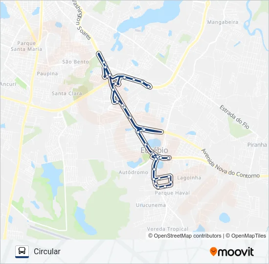 53 INTERSHOPPING Bus Line Map