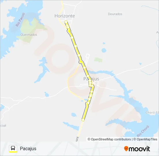43302 HORIZONTE / PACAJUS Bus Line Map