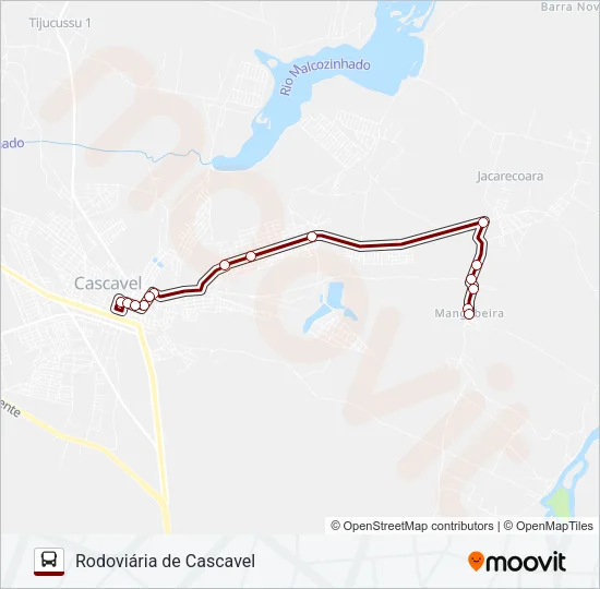 MGB MANGABEIRA Bus Line Map