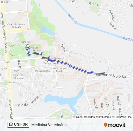 UNIFOR Bus Line Map