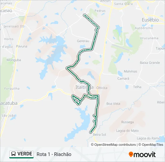 VERDE Bus Line Map