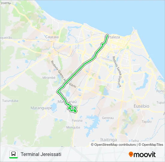 42103 FORTALEZA / CONJUNTO JEREISSATI / VIA CE-065 Bus Line Map