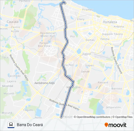 32208 CEASA / BARRA DO CEARÁ Bus Line Map
