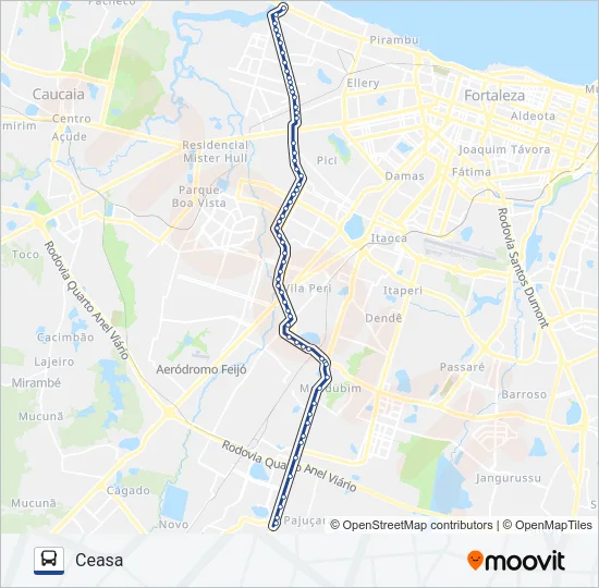 32208 CEASA / BARRA DO CEARÁ Bus Line Map