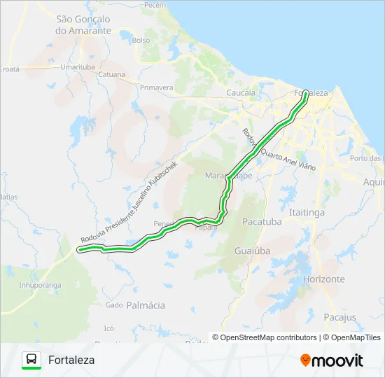 42204 ITAPEBUSSU / FORTALEZA Bus Line Map