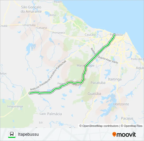 42204 ITAPEBUSSU / FORTALEZA Bus Line Map