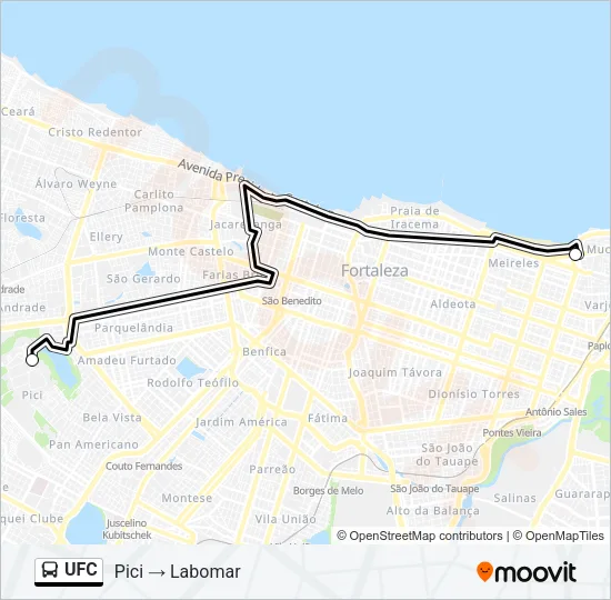UFC Bus Line Map