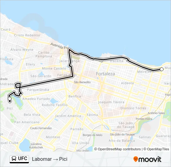 UFC Bus Line Map
