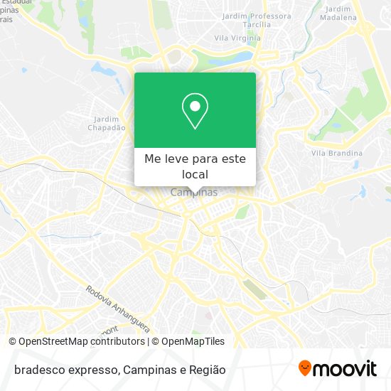 bradesco expresso mapa